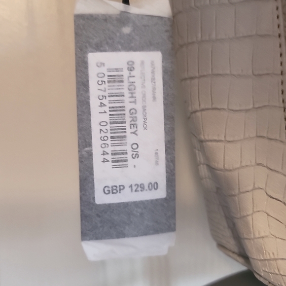 Ted Baker Rahri Reflective Croc Embossed Leather Backpack NWT - Picture 2 of 16